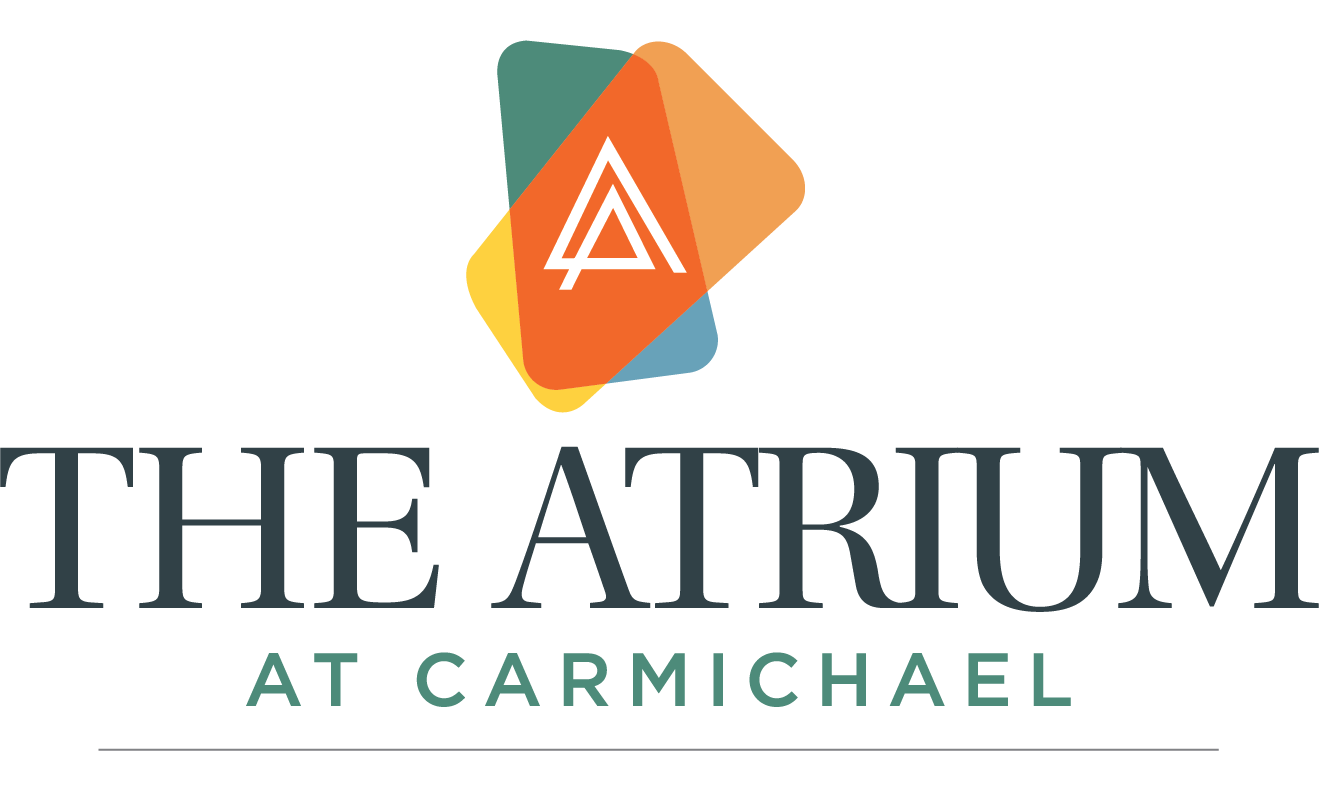 The Atrium logo at The Atrium at Carmichael Apartments, Carmichael, California